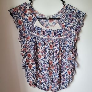 Floral print top